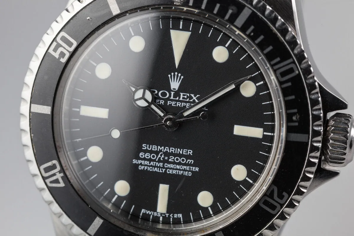 1961 Rolex Submariner 5512 with Pointed Crown Gaurds and Service Dial