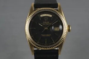 1969 Rolex YG Day-Date 1803 with Black Dial