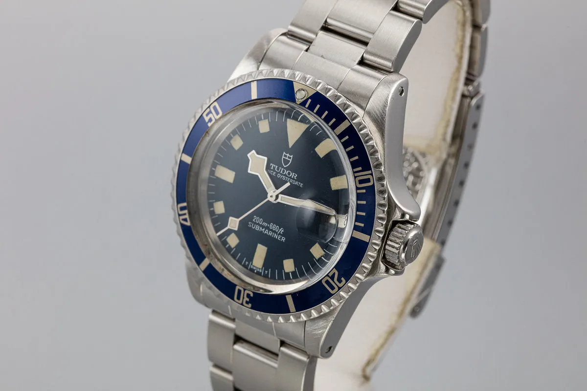 1981 Tudor Snowflake Submariner 94110 Blue Dial