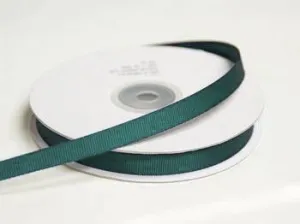 25 Yards 3/8" DIY Hunter Green Grosgrain Ribbon For Craft Dress Wedding