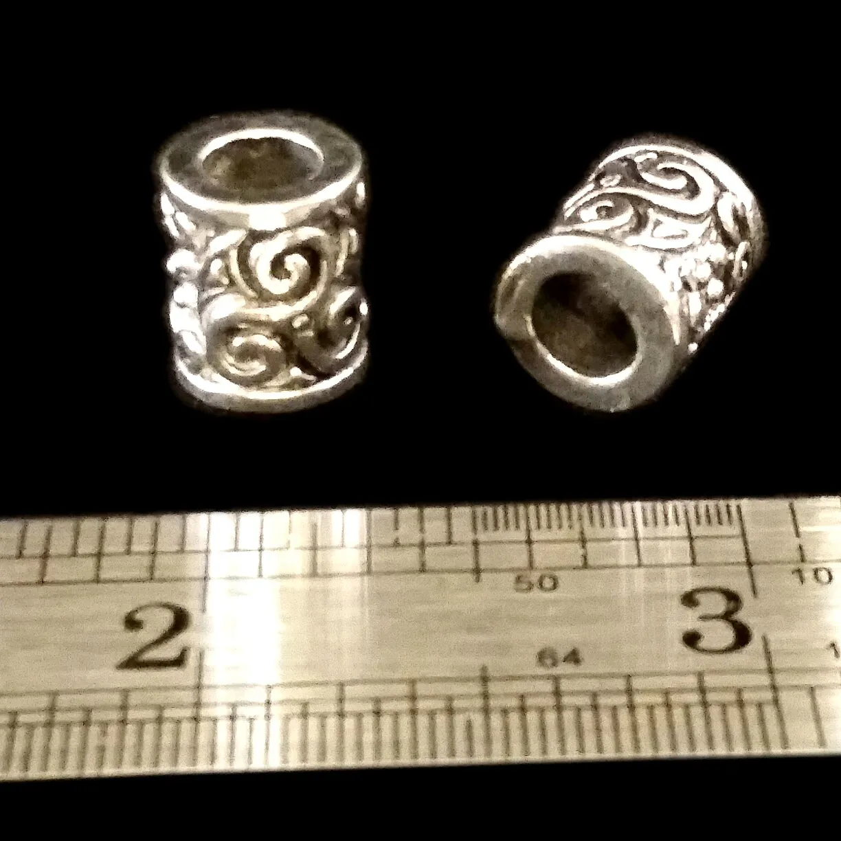 Beard Braid Beads Silver Triskelion Celtic - Viking Style