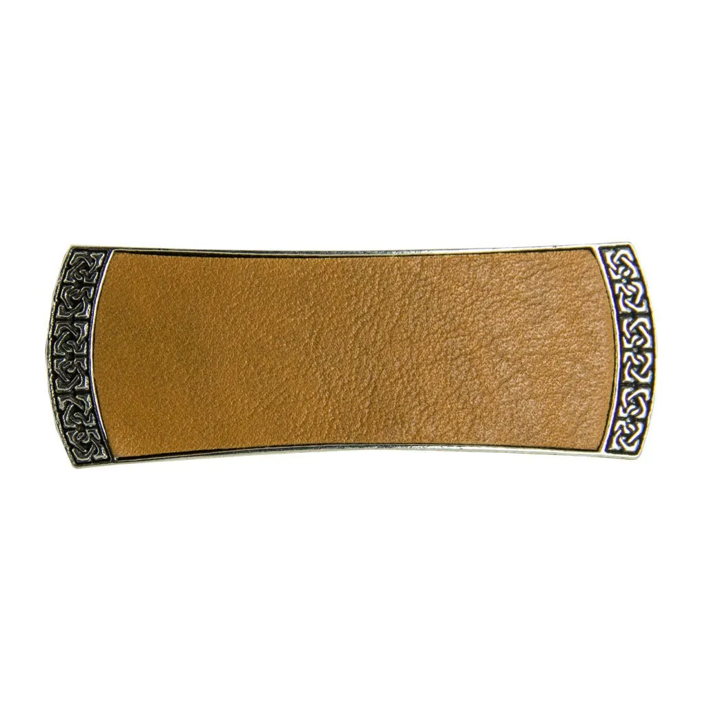 Celtic Leather Barrette