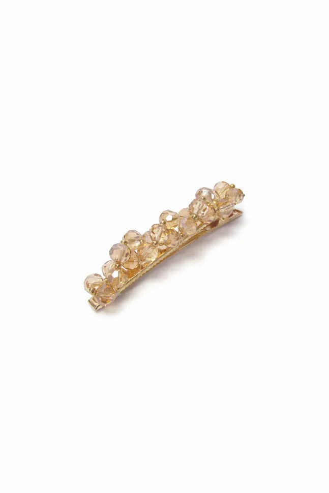 Champagne Crystal Hair Clip