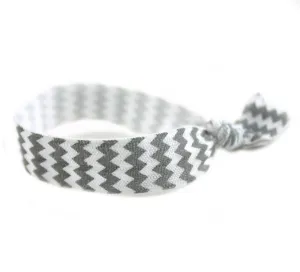 Chevron Grey Hair Tie (SKU 6032)