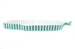 Chevron Teal Elastic Headband (SKU 6024 HB)