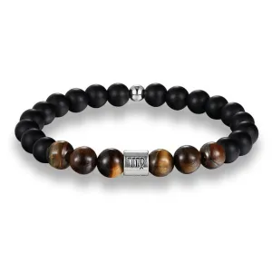 Classy Men Virgo Brown Beaded Zodiac Bracelet