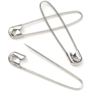 Coilless Safety Pin Nickel 1-1/8 inches