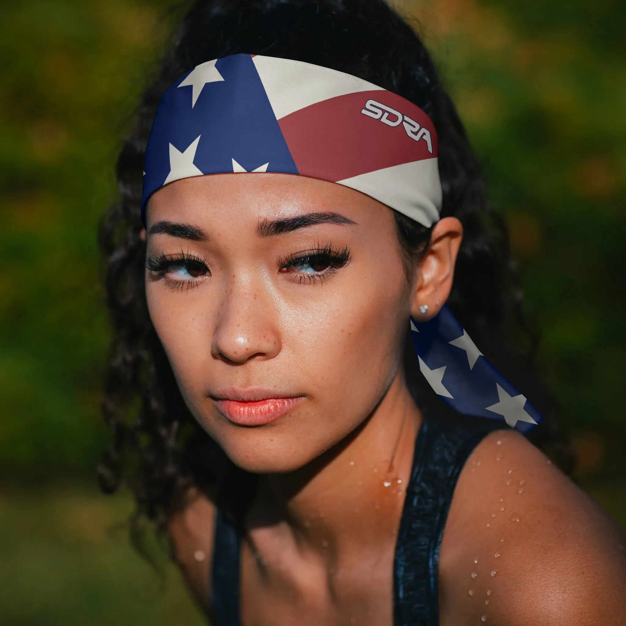 Country Flag Tie Headbands