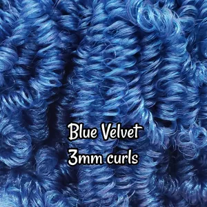 DG Curly Nylon Blue Velvet NH3163 3mm 1oz/28g 36in/92cm Doll Hair