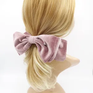 double layered velvet hair bow stylish hair hair accessory for women