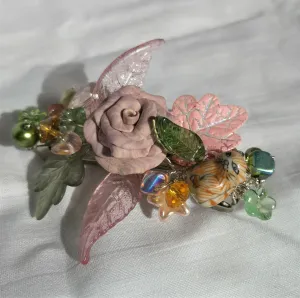 Hair Accessories, hair Barrette, beaded handmade bridal fashion, prom wear,