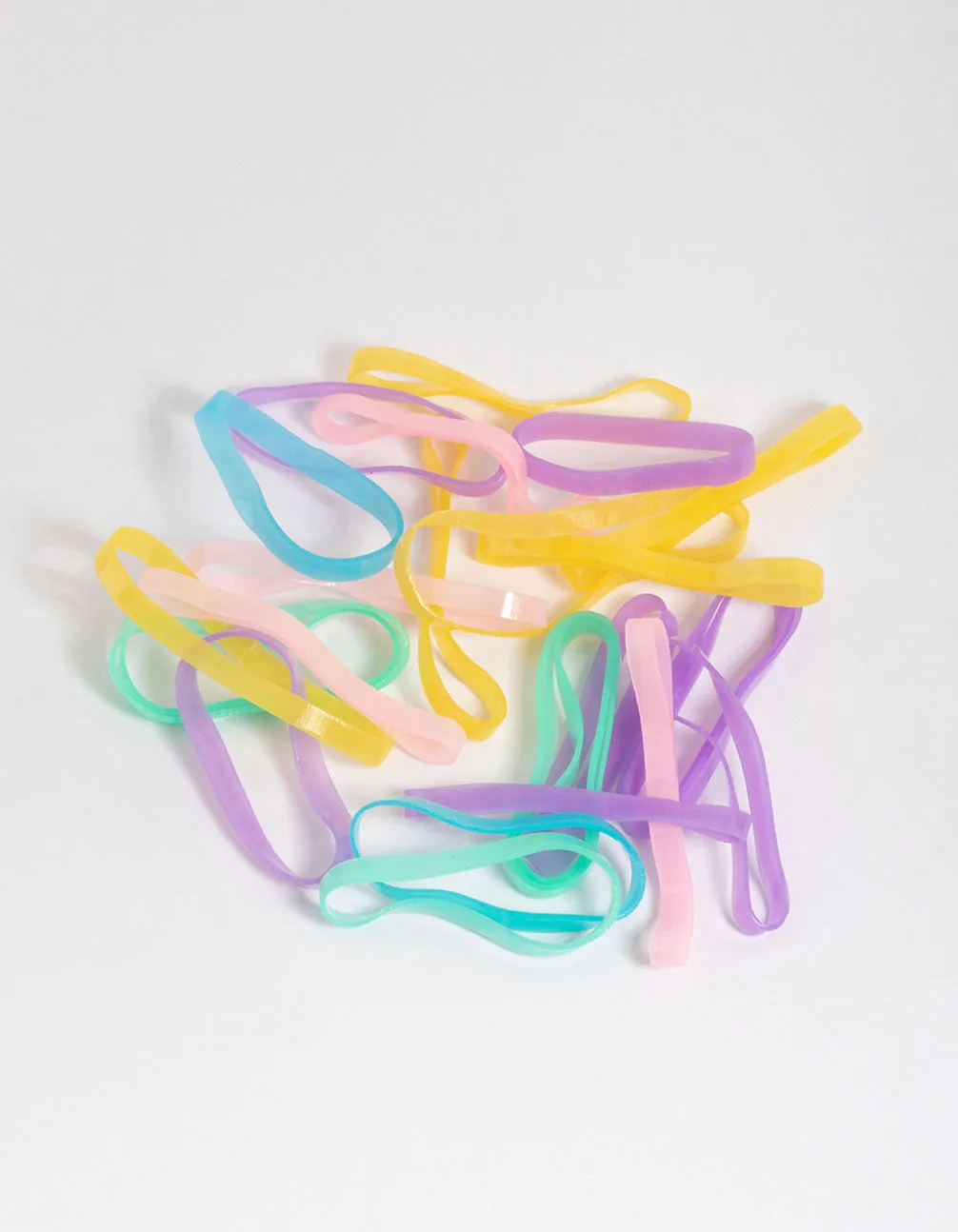 Pastel Mini Hair Elastics 60-Pack