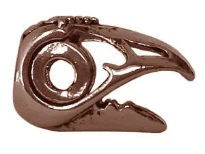 Raven's Skull Hair Bead - Copper