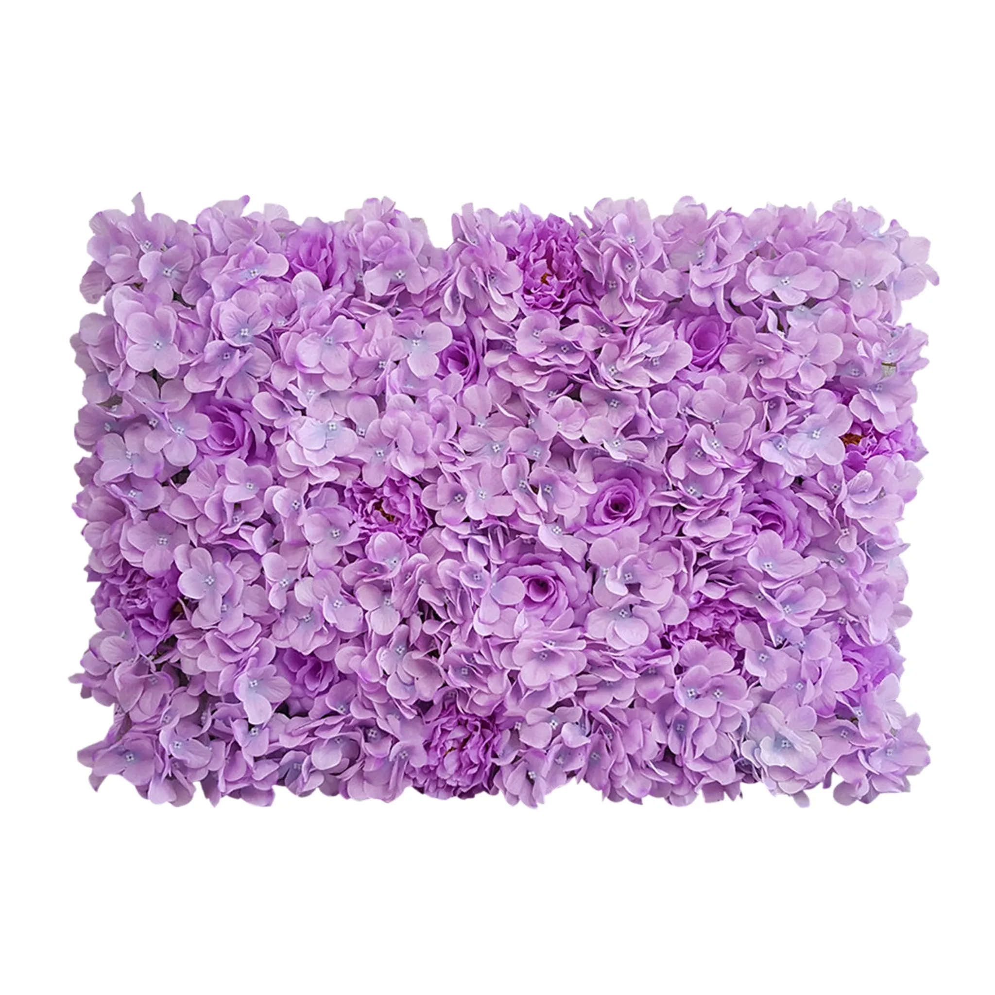 Silk Flower Panel Lavender Wedding Backdrop Heart Table Background