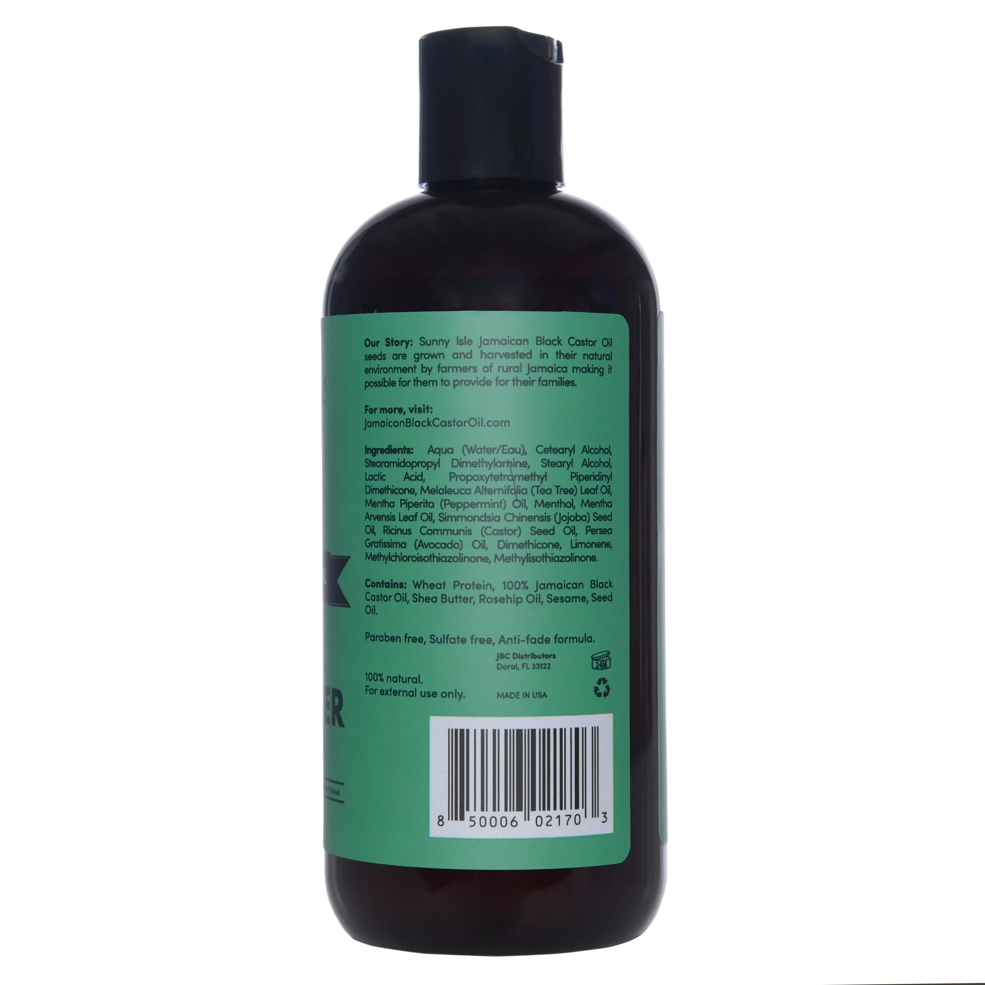 Sunny Isle Jamaican Black Castor Oil Tea Tree Mint Extreme Hydration & Detangling Conditioner - 12oz