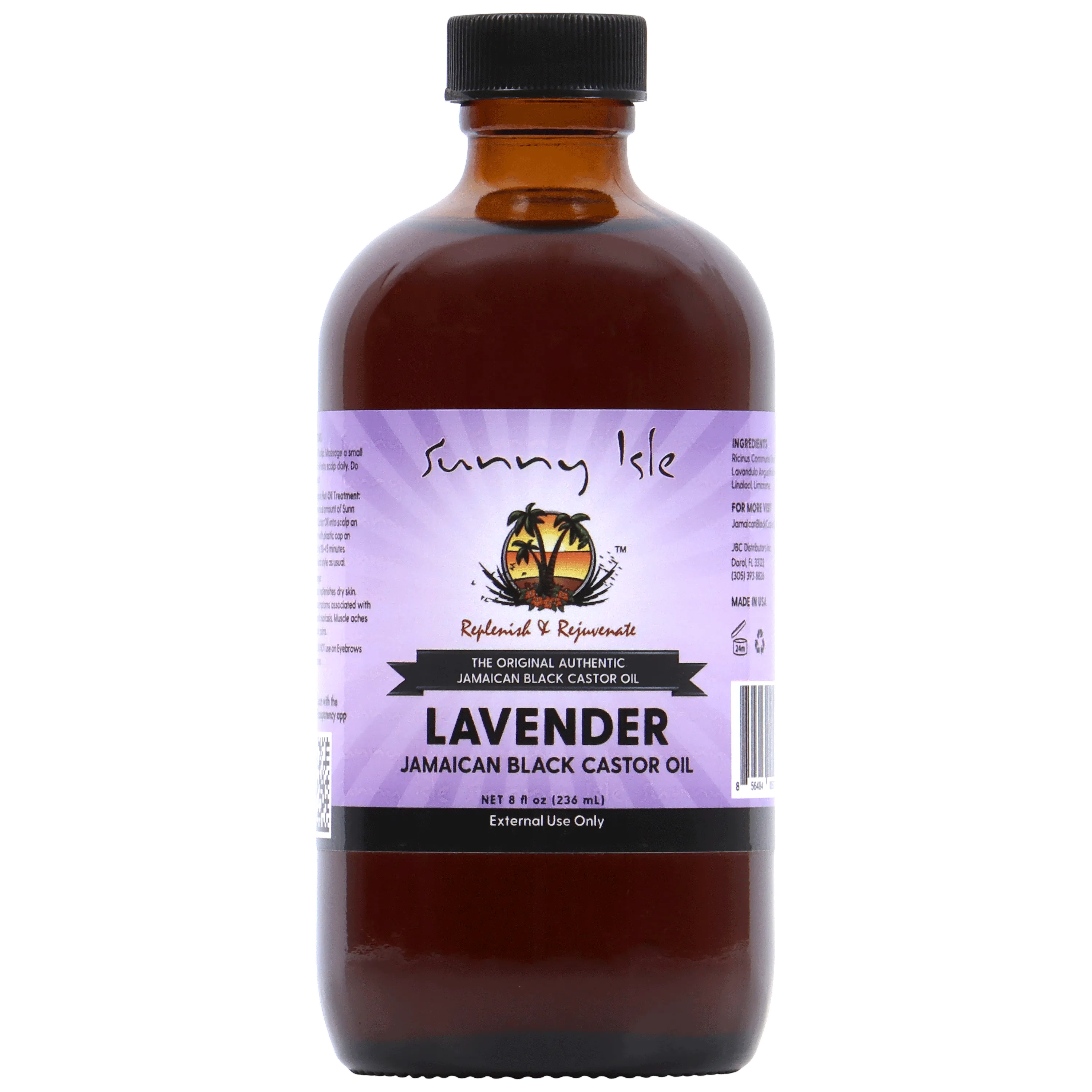 Sunny Isle Lavender Jamaican Black Castor Oil - 8oz