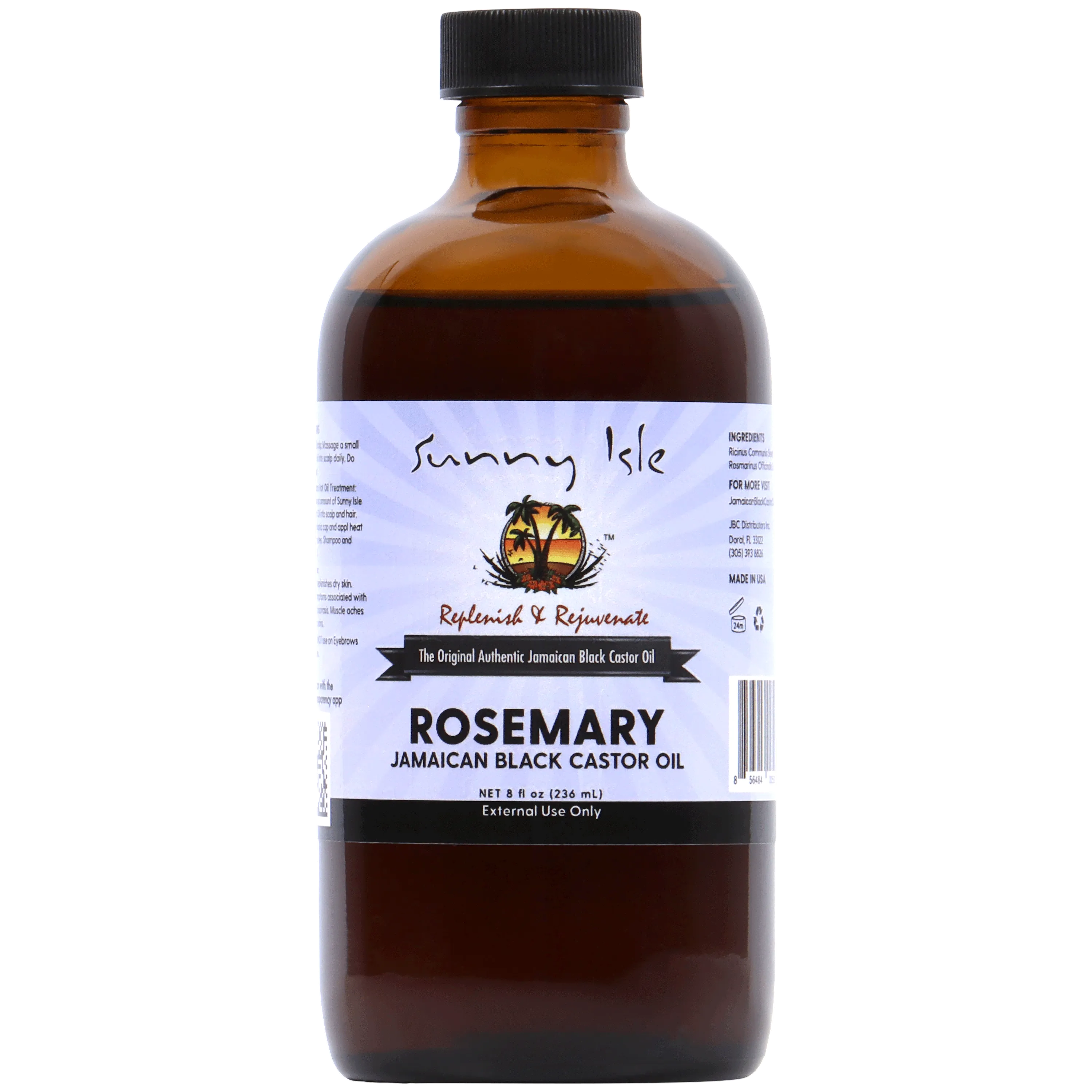 Sunny Isle Rosemary Jamaican Black Castor Oil - 8oz